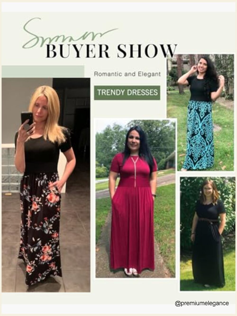 Summer Maxi Dress with Smocked Waist, Short Sleeves, and Pockets - Picture 6 of 7